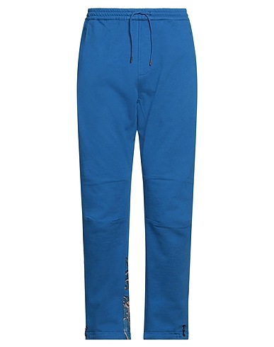 MAHARISHI Casual pants Bright blue 100% Organic cotton