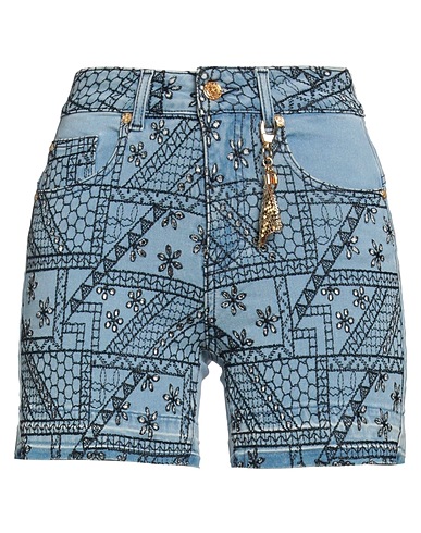 MARANI JEANS Denim shorts Blue 58% Cotton, 40% Viscose, 2% Elastane
