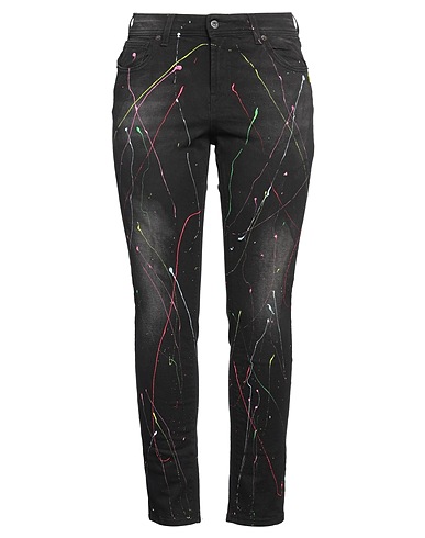 ACTITUDE by TWINSET Denim trousers Black 98% Cotton, 2% Elastane