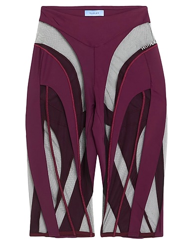 MUGLER Shorts & Bermuda Plum 78% Polyamide, 22% Elastane