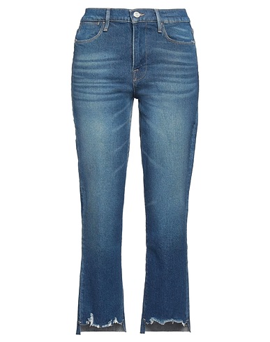 FRAME Denim trousers Blue 41% Lyocell, 40% Recycled cotton, 18% Cotton, 1% Elastane