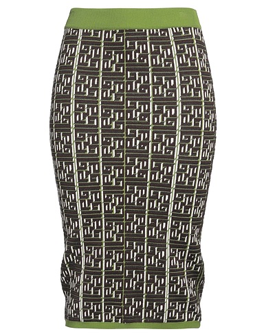 GAëLLE Paris Midi skirt Lime green 73% Polyamide, 18% Viscose, 9% Polyester