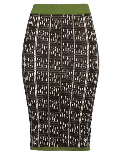 GAëLLE Paris Midi skirt Military green 73% Polyamide, 18% Viscose, 9% Polyester