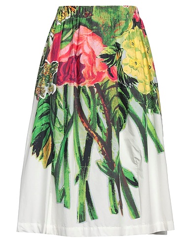 MARNI Midi skirt White 100% Cotton