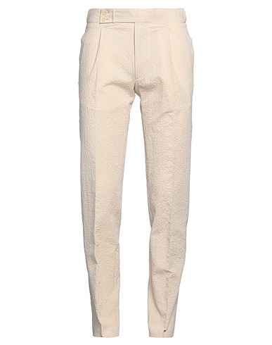 TAGLIATORE Casual trouser Ivory 98% Cotton, 2% Elastane