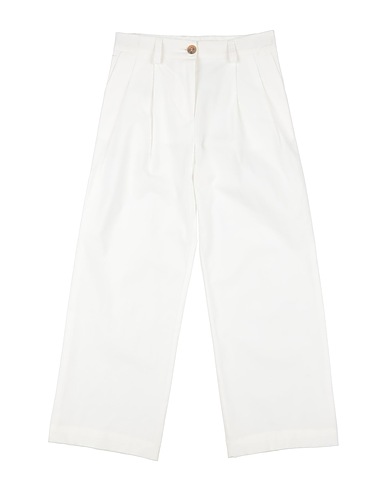 DAL LAGO Casual trouser White 98% Cotton, 2% Elastane