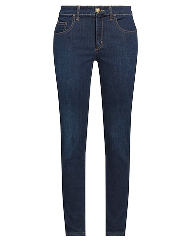 ANGELO MARANI Denim trousers Blue 70% Cotton, 28% Polyamide, 2% Elastane