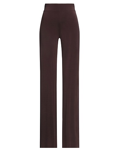 CHIARA BONI LA PETITE ROBE Casual pants Dark brown 98% Viscose, 2% Elastane