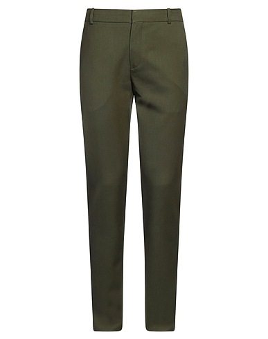 BALMAIN Casual trouser Military green 100% Virgin Wool