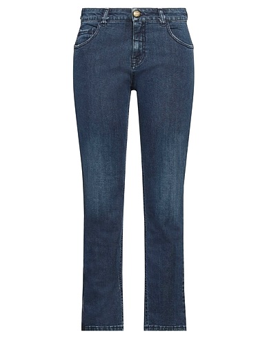 ANGELO MARANI Denim trousers BLU 98% Cotton, 2% Elastane