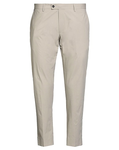 MESSAGERIE Casual trouser Beige 97% Cotton, 3% Elastane