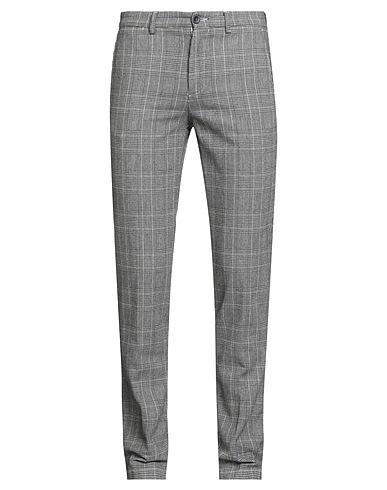 MANUEL RITZ Casual trouser Grey 81% Cotton, 18% Polyester, 1% Elastane