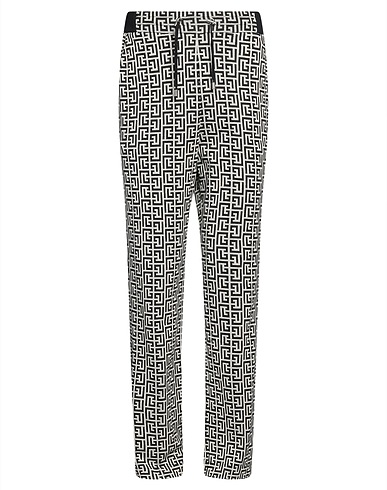 BALMAIN Casual trouser Ivory 100% Cotton