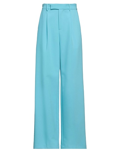 ISABELLE BLANCHE Paris Casual trouser Azure 77% Polyester, 17% Viscose, 6% Elastane