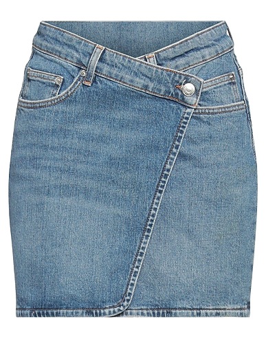 MAJE Denim skirt Blue 99% Cotton, 1% Elastane