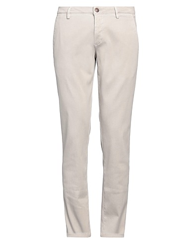 FRADI Casual pants Light grey 97% Cotton, 3% Elastane