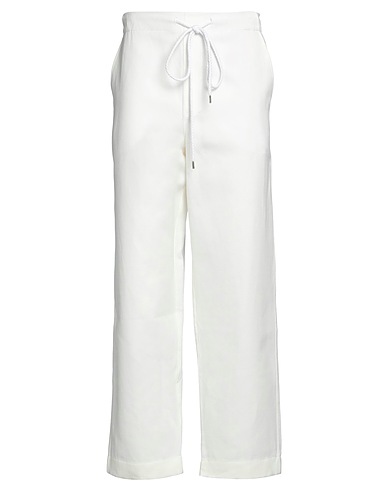 DESTIN Casual trouser White 64% Cotton, 36% Linen