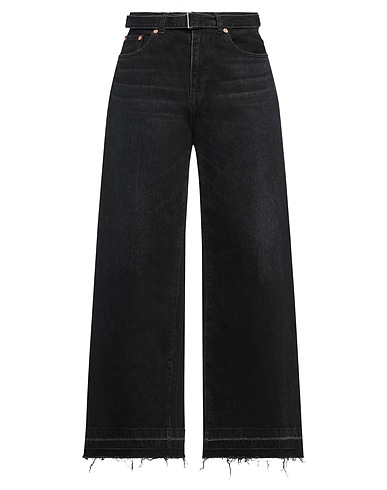 SACAI Denim pants Black 100% Cotton