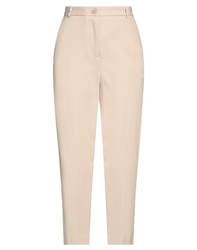VICOLO Casual trouser Beige 52% Cotton, 40% Polyamide, 8% Elastane