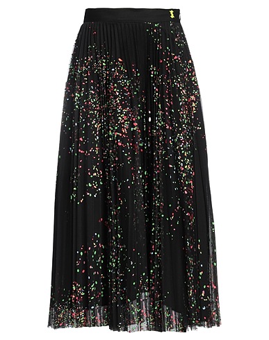 TWINSET Midi skirt Black 100% Polyester