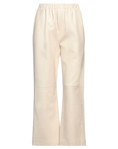 ISABELLE BLANCHE Paris Casual trouser Off white 55% Polyester, 45% Polyurethane