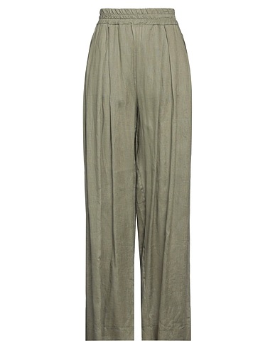 DANIELE FIESOLI Casual trouser COLLEZIONE N_01 Military green 100% Linen