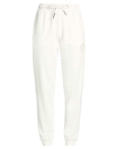 COOPERATIVA PESCATORI POSILLIPO Casual pants White 94% Cotton, 6% Elastane