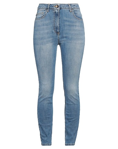 ELISABETTA FRANCHI Denim pants Blue 97% Cotton, 3% Elastane