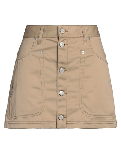 DIESEL Mini skirt Khaki 65% Polyester, 35% Cotton