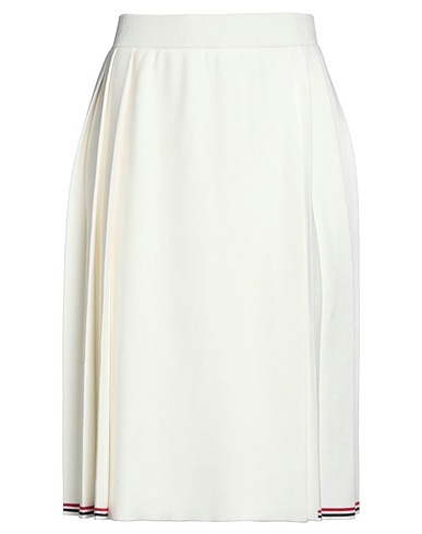 THOM BROWNE Midi skirt Ivory 100% Cotton