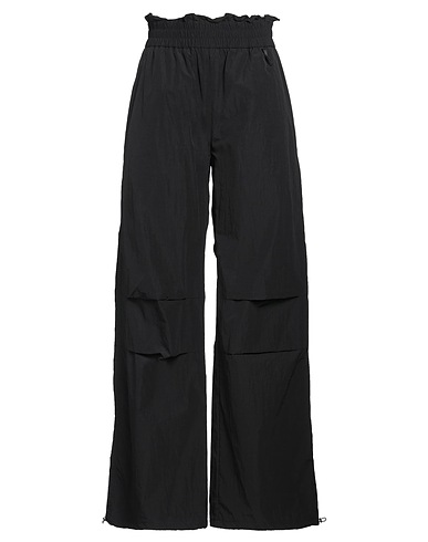 MONCLER Casual trouser MATT BLACK Black 46% Polyester, 33% Polyamide, 21% Cotton