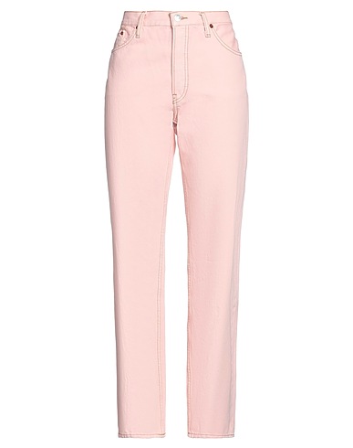RE/DONE Denim pants Pink 100% Cotton