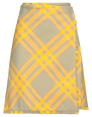 BURBERRY Mini skirt Marigold 67% Polyester, 33% Wool