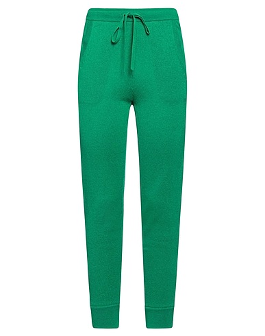 VALENTINO GARAVANI Casual trouser Green 100% Cashmere, Polyamide, Elastane