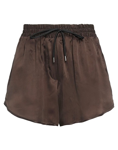 ISABEL BENENATO Shorts & Bermuda Chocolate brown 100% Cupro