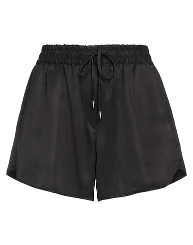 ISABEL BENENATO Shorts & Bermuda Nero 100% Cupro
