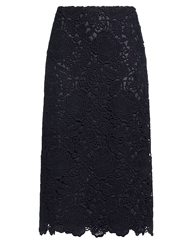 VALENTINO GARAVANI Midi skirt Midnight blue 47% Wool, 42% Acrylic, 11% Polyester, Polyamide