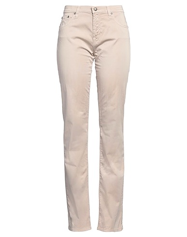 JACOB COHЁN Flared pant BEIGE 97% Cotton, 3% Elastane