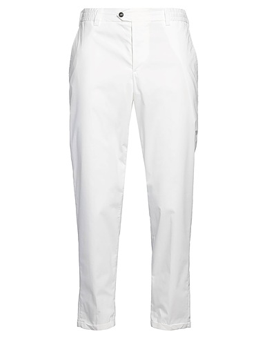 PT Torino Casual trouser White 55% Cotton, 39% Polyamide, 6% Elastane