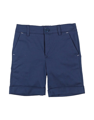MANUELL & FRANK Shorts & Bermuda Navy blue 97% Cotton, 3% Elastane