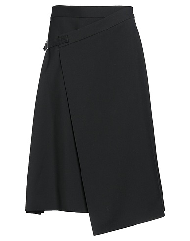 MCQUEEN Midi skirt Black 100% Wool