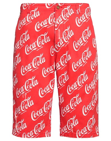 ERL 쇼츠 & 버뮤다 X COCA COLA 레드 100% 코튼