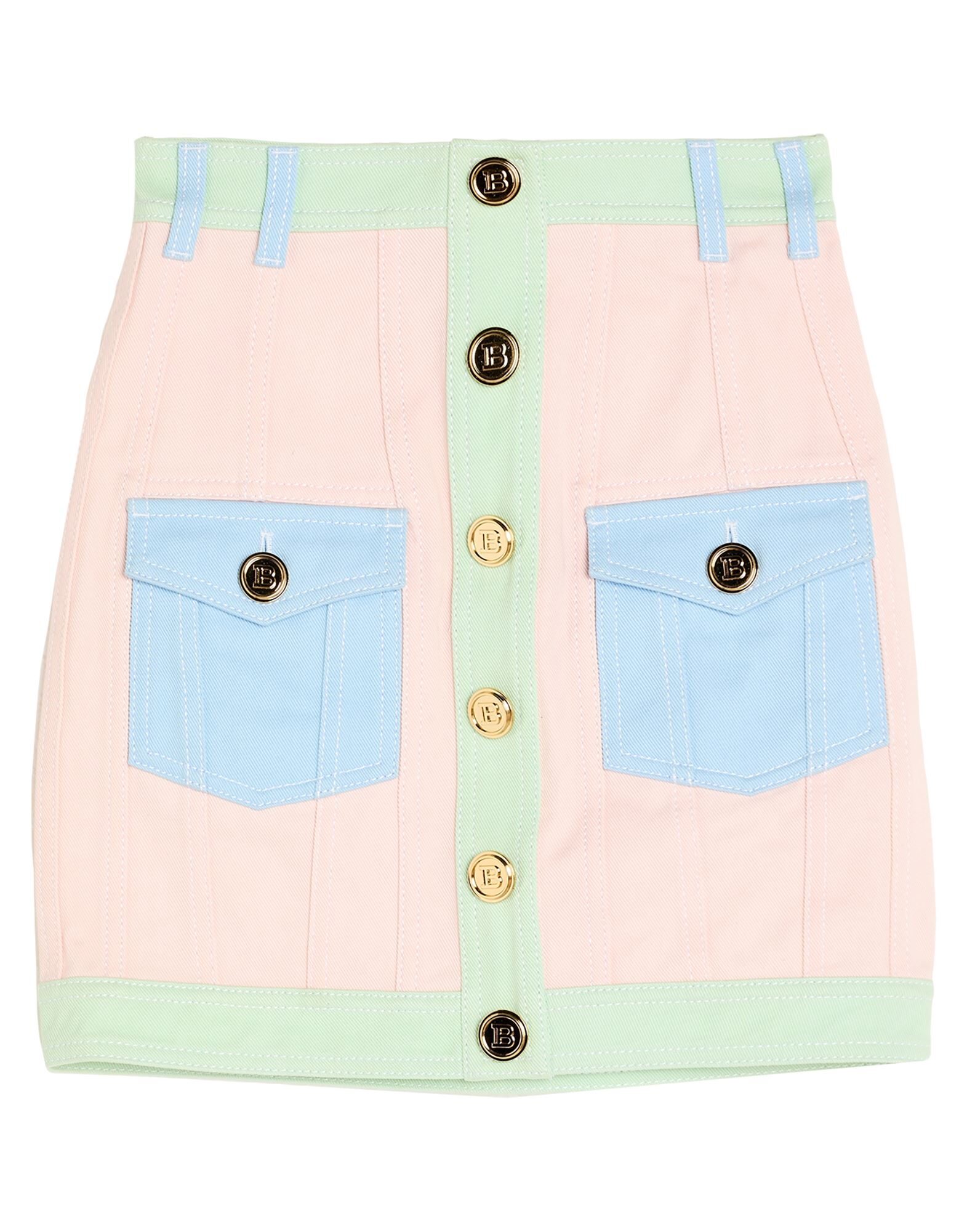 BALMAIN - Denim skirts