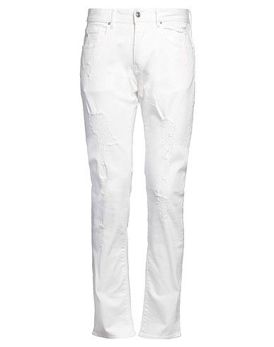 ARMANI EXCHANGE Pantaloni jeans Bianco 91% Cotone, 7% Elastomultiestere, 2% Elastan