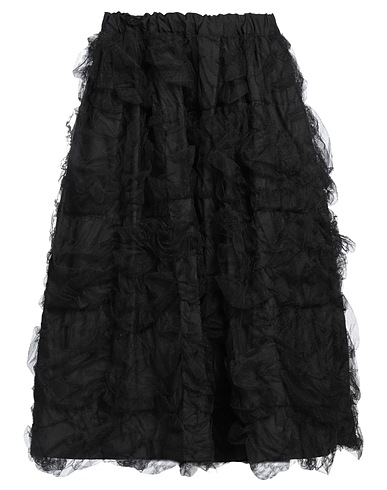 COMME des GARÇONS Midi skirt Black 100% Nylon