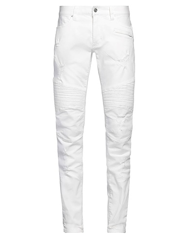 ARMANI EXCHANGE Denim trousers White 91% Cotton, 7% Elastomultiester, 2% Elastane