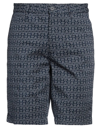 ARMANI EXCHANGE Shorts & Bermuda Navy 98% Cotton, 2% Elastane