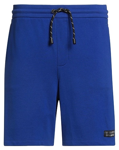 ARMANI EXCHANGE Shorts & Bermuda Bright blue 70% Cotton, 30% Polyester