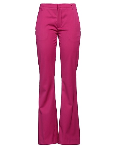 DONDUP Pantalone Fucsia 99% Lana Vergine, 1% Elastan