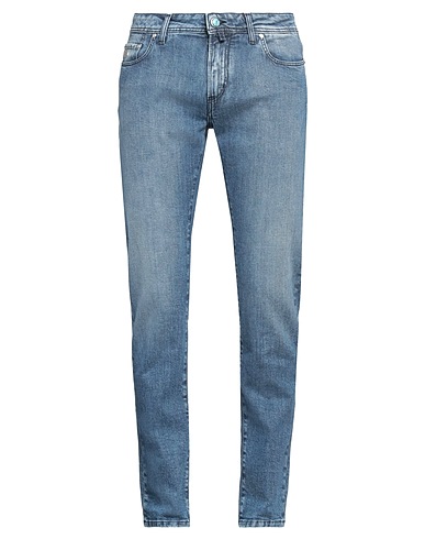 PEOPLE OF SHIBUYA Straight leg BLU 98% Cotton, 2% Elastane